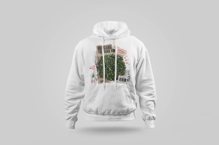 Hoodie — Floral Tie Guan Yin